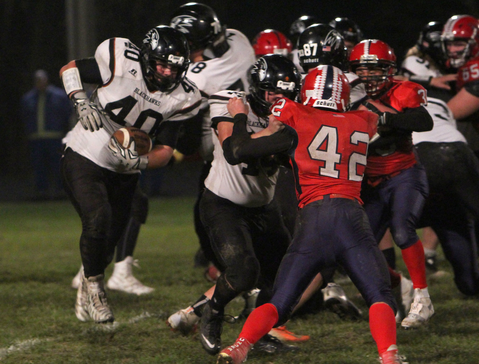 Bloomer football at Spencer/Columbus 10-26-18